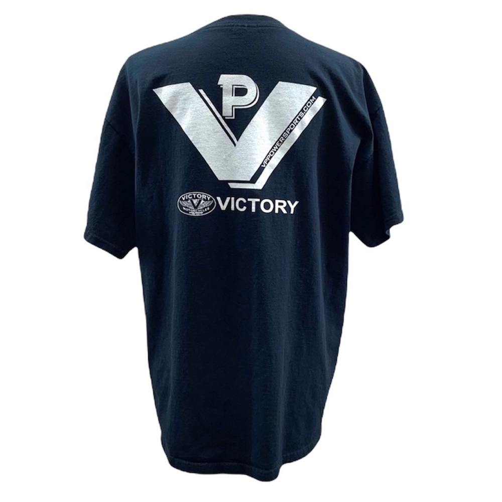 Victory Motorcycle Black Men’s/Unisex Short Sleeve Graphic Tee Shirt Size Large
